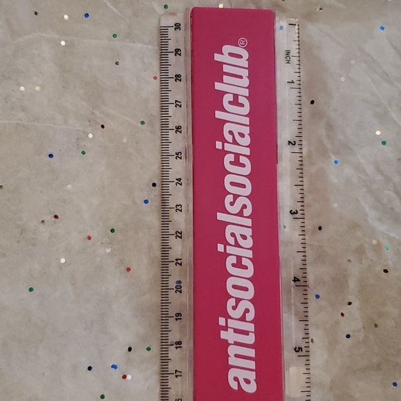 NEW Anti Social Social Club 5507 Pink Ruler & Calculator ASSC - Picture 5 of 6